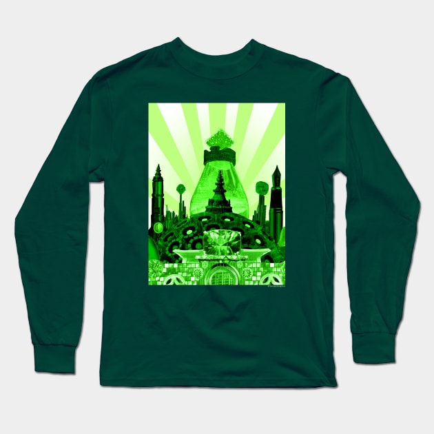 Behold, the Emerald City! Long Sleeve T-Shirt by SmearySoapbox